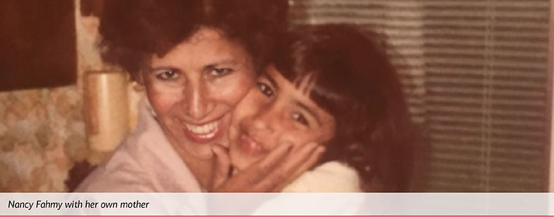 Nancy Fahmy with her own mother