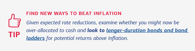 A tip with investment strategies to earn potential returns above inflation. See link below for full description.